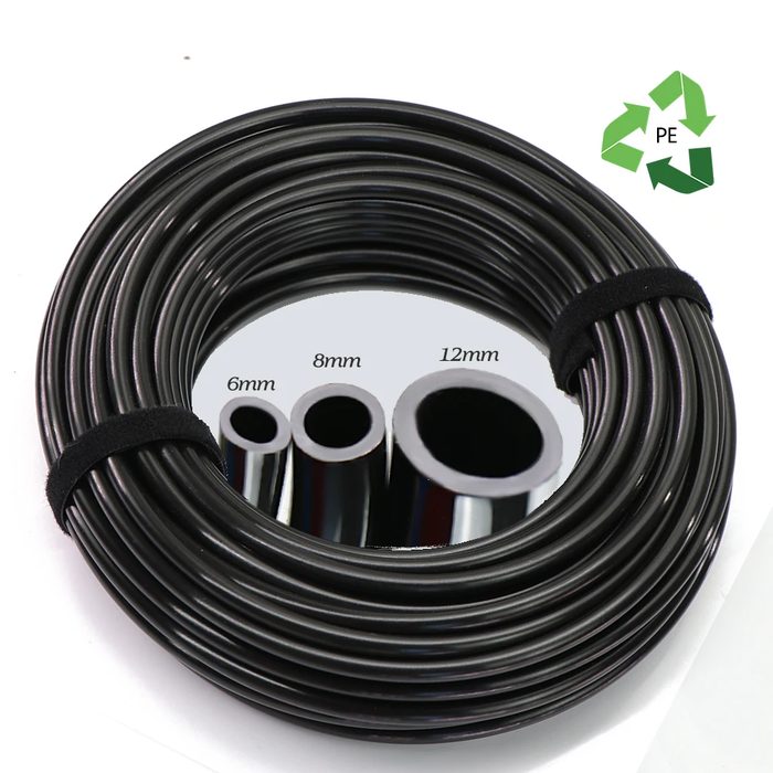 Black PE Hose 6mm 8mm 12mm