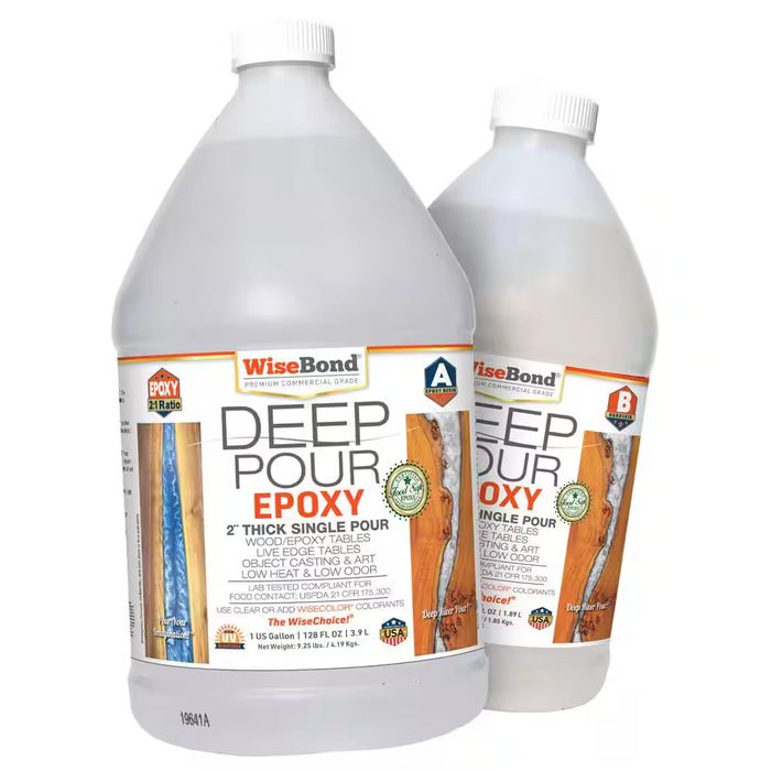 1.5 gal. Clear Deep Pour 2 in. Thick Single Pour 2:1 Ratio River Table Epoxy