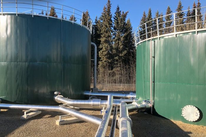 Large Volume Vertical Water Crude Oil Fluid Storage Tank