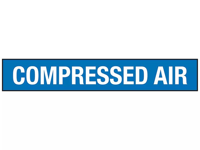 "Compressed Air" Pipe Markers