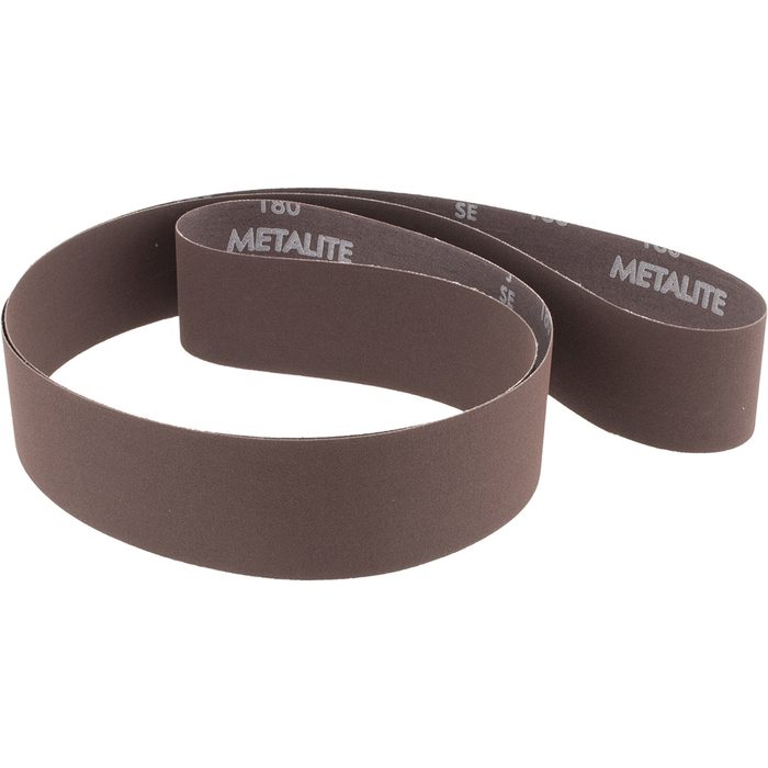 2" W x 72" L Brown 180 Grit Aluminum Oxide X Weight Abrasive Belt