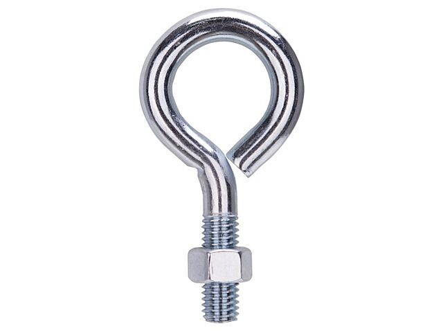 Eye Bolt, 12.5 mm Thread, 1-3/8 in L Thread, 2-1/8 in Dia Eye