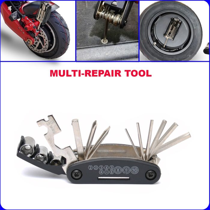 Allen Keys Hex Socket Multi Repair Tool Wrench Spoke kit Scooter Bike Portable