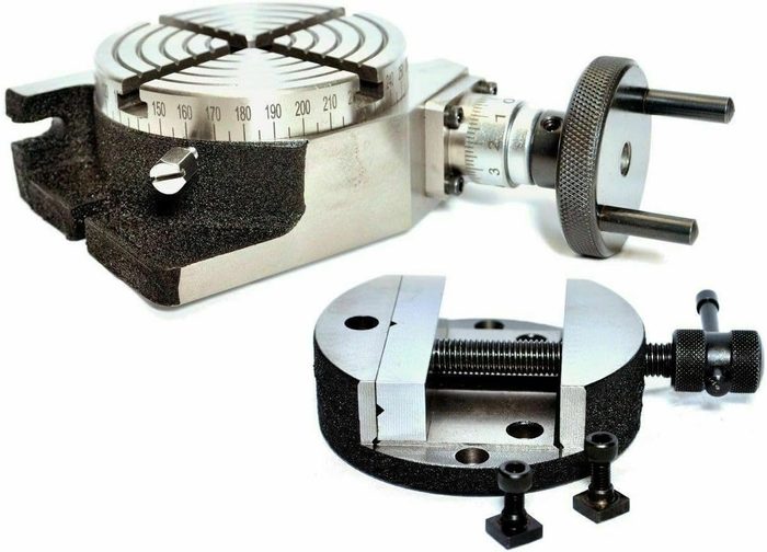 100mm / 4" Rotary Table with 100mm Rotary Vice