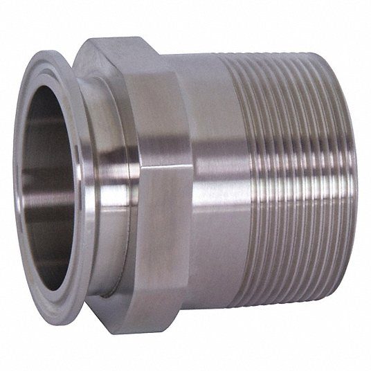 Quick Clamp Fitting 2" Tube OD x 2" NPT Male