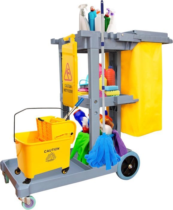 Hotel Cleaning Janitorial Trolley Bags
