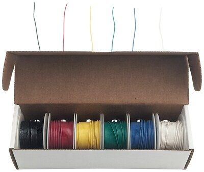 26 Gauge Solid Hook-Up Wire Kit, 25 ft. Spools