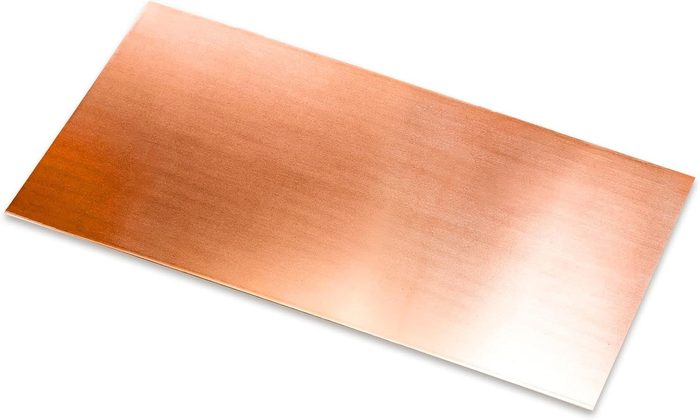 99.9% Pure Copper Sheet, 6"x12", 14 Gauge, Dead Soft