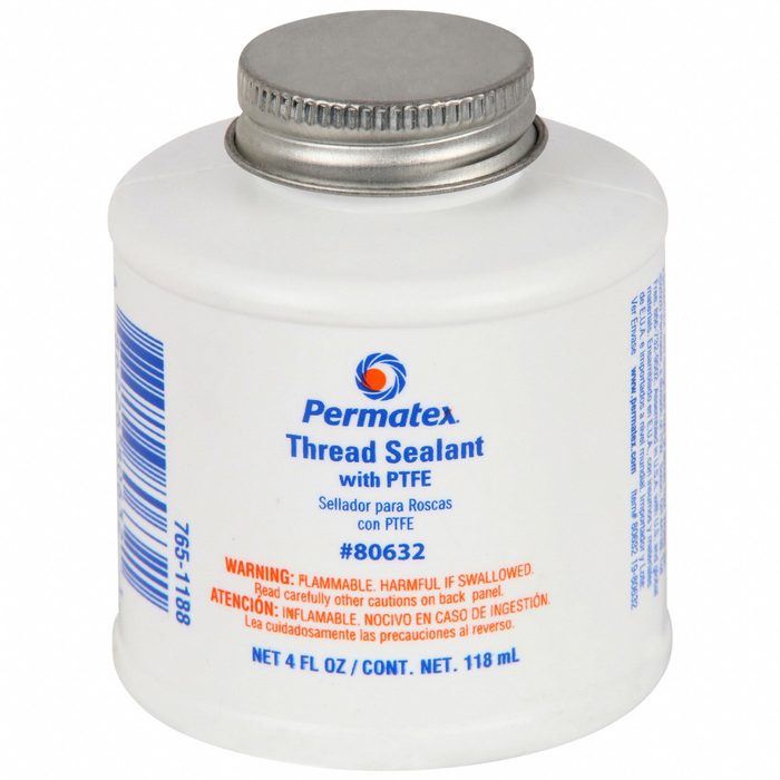 Pipe Thread Sealant with PTFE, 4 fl oz