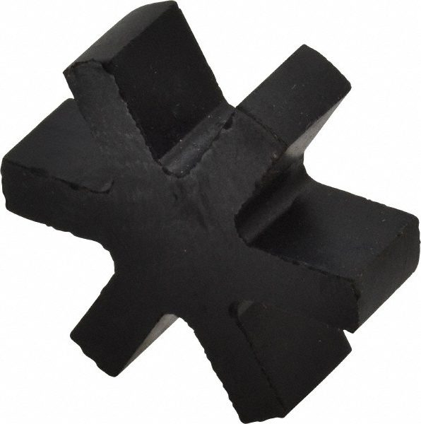 Flexible Coupling: 3-Jaw Coupling Insert, Rubber, 1/2" Pipe