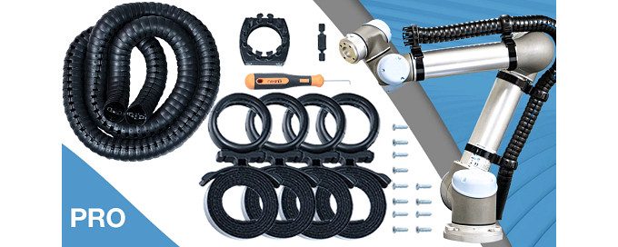 Hook & Loop Strap Collaborative Robot Cable Management Kit