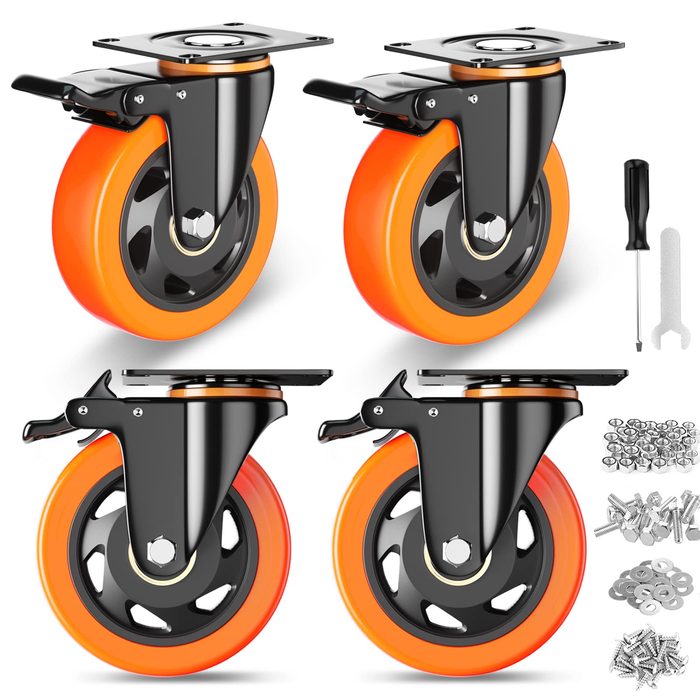 Heavy-duty Furniture Casters with Brake