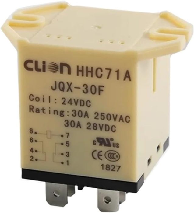 Relay socket JQX-30F/2Z 8-pin 30A base