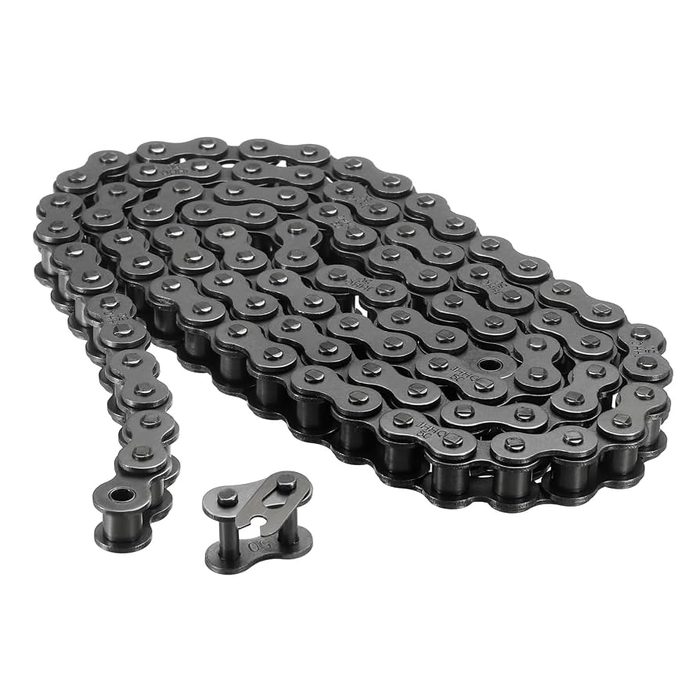 #40 Roller Chain - 5 Feet + Connecting Link - 119 Links