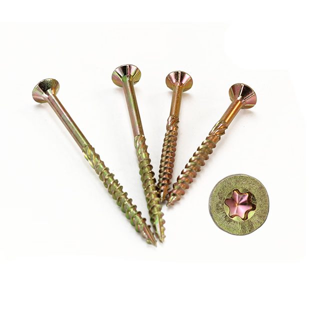 Torx Drive Countersunk Head Wood Screws, Serrated Chipboard Screw