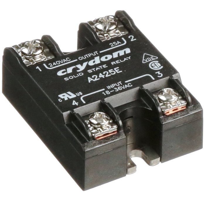 Solid State Relay, 12A 24-280VAC 18-36VAC