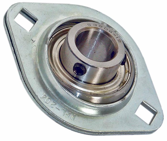 SBPFL204-12 Pressed Steel Bearing Unit, 3/4", 2-Bolt Flanges Mounted