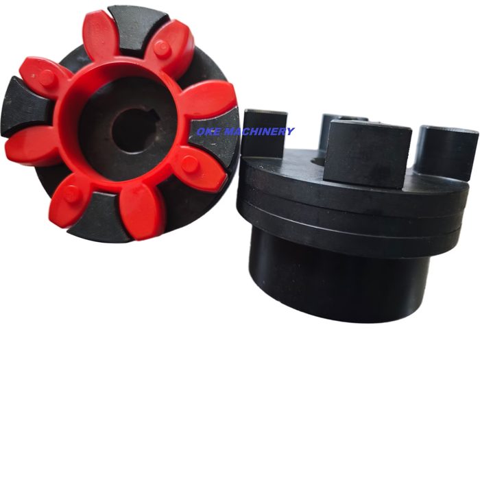 Curved Jaw Coupling with Flexible Spider