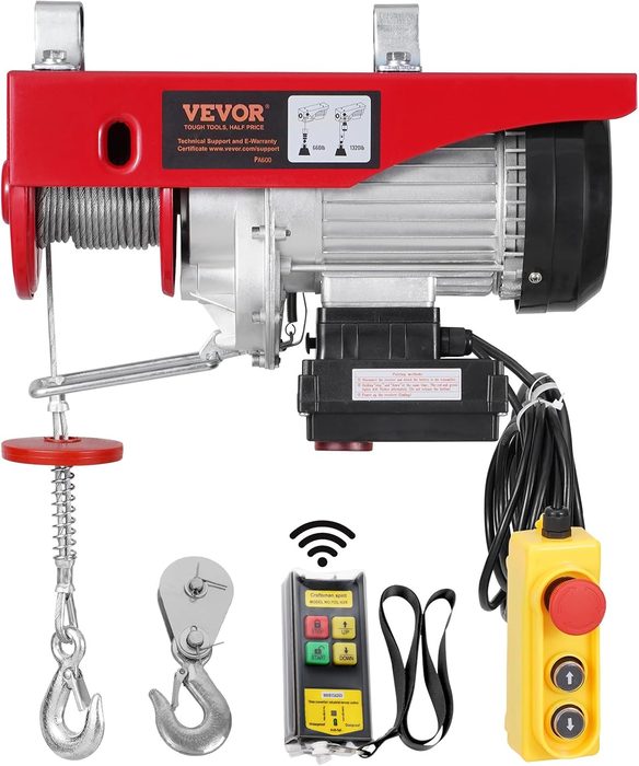 Electric Hydraulic Engine Hoist with Remote Extension