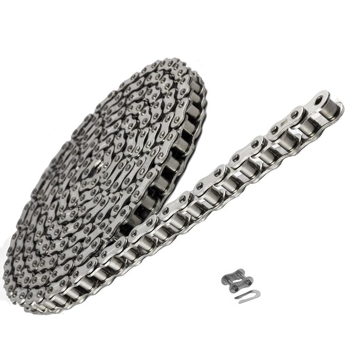 40 SS Stainless Steel Roller Chain 5 Feet with 1 Connecting Link