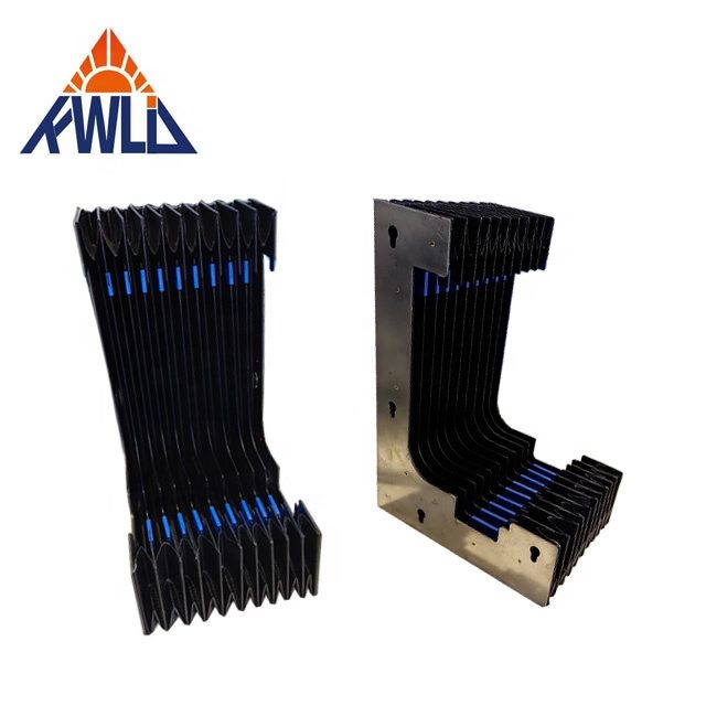 Steel Cladding Protective Dust Cover Cloth Rail Telescopic Shield