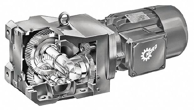 Right Angle, Single Output Shaft, AC Gearmotor