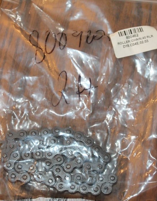 ANSI 40R Standard Roller Chain, 2 ft
