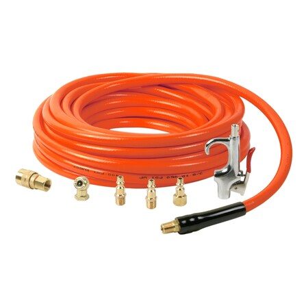 Rubber Air Hose with 1/4 in. Fittings