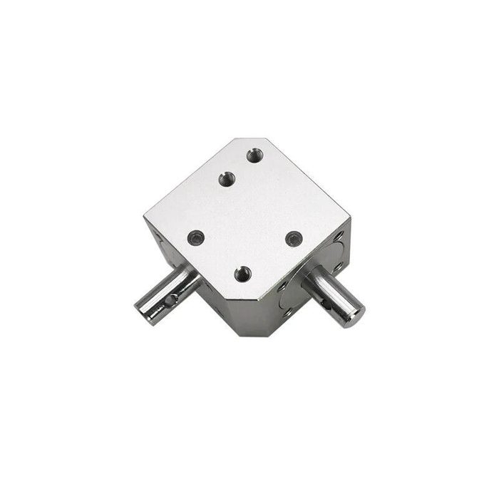 Mini Right Angle Tapered Bevel Gearbox, 1 Module, 20 Teeth, 1:1 Ratio, Double 8MM Shaft