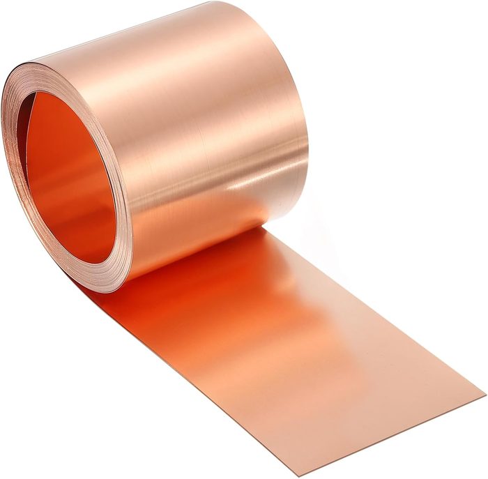 Copper Sheet, 1" x 0.04", 18 Gauge T2