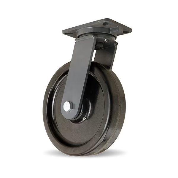 12" x 3" Swivel Straight Roller Bearing Phenolic Wheel Extra Heavy Duty Caster