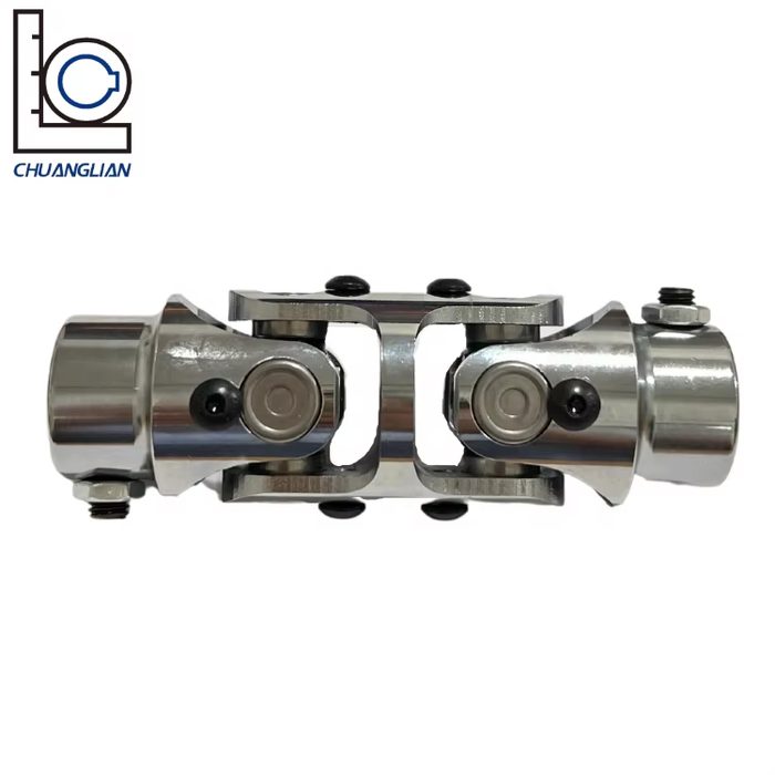 CARDAN JOINT DOUBLE W. NEEDLE BEARING DIN808, REAMED HOLE WITHOUT SLOT