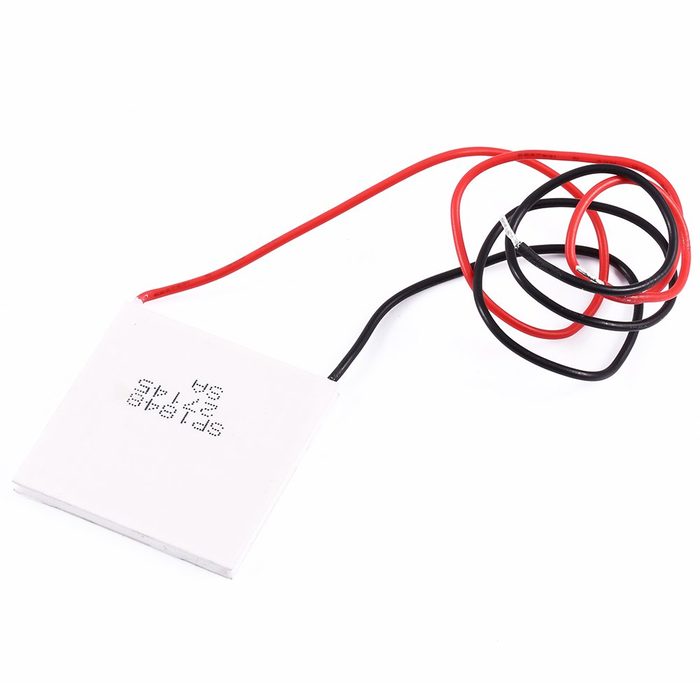 Thermoelectric Peltier Module, High Temperature Thermoelectric Power Generator Peltier TEG 150℃, White 40x40mm