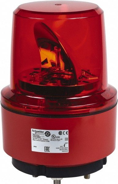24 VAC/VDC, 125 mAmp, Rotating Beacon LED Light