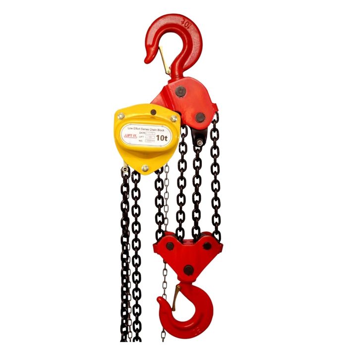 Heavy-Duty Chain Hoist and Pulley Block