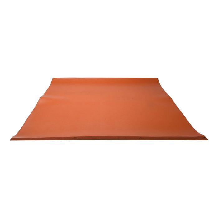 Closed Cell Silicone Sheet: 1/8" Thick, 36" Wide, Adhesive Backing, Orange-Red