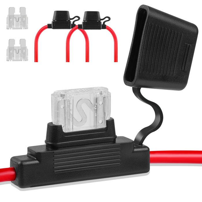 In-Line Fuse Holder w/ Wire Loop Leads and Fuse