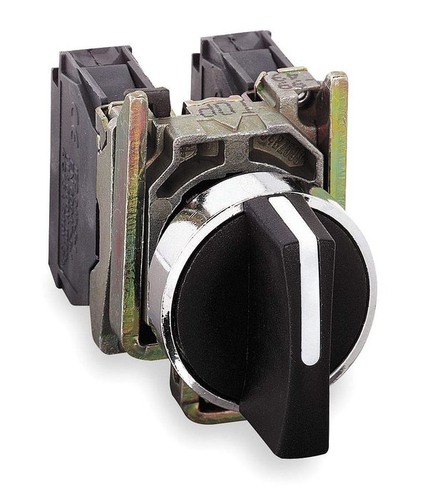 Chrome Plated Zinc Die Cast Non-Illuminated 3-Position Selector Switch