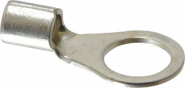 Circular Ring Terminal: Non-Insulated, 8 AWG, Crimp Connection, 1.161" Long, 0.591" Wide
