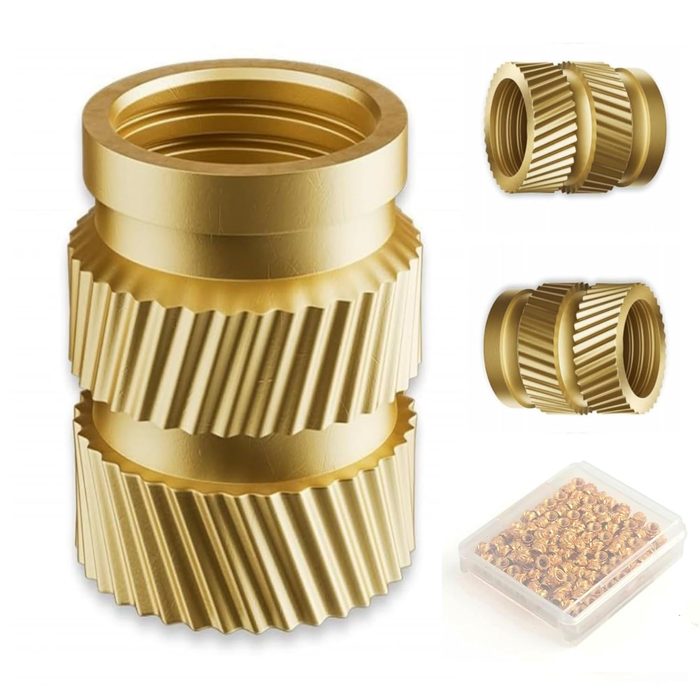 Knurled Brass Heat-Set Threaded Inserts