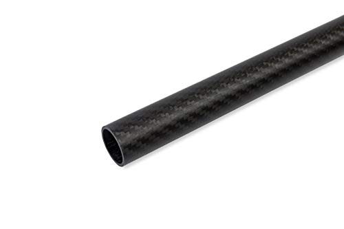7/8"ID x 1"OD x 1'L Black Carbon Fiber Tube
