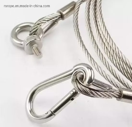 Steel Wire Rope with Fastened Eye Loops Sling Cable