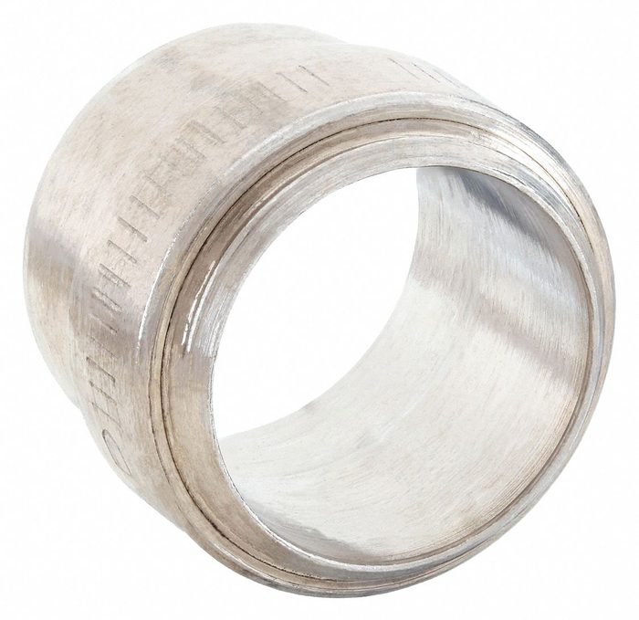 Flareless Bite-Type Stainless Steel Compression Tube Fitting Union: 1 in OD