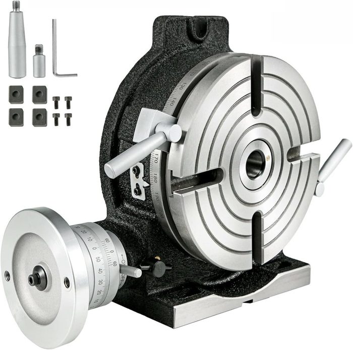 200mm 4 Slots Vertical Horizontal Precision Rotary Table