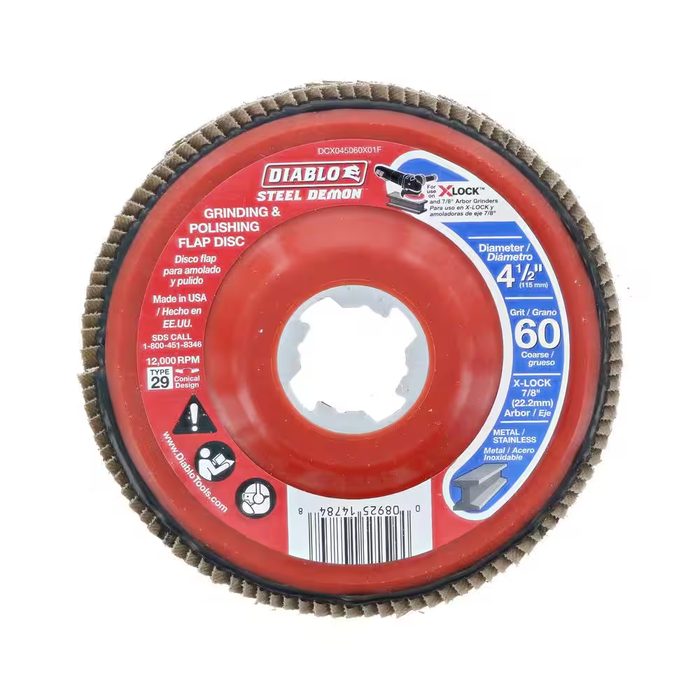 Flap Disc for X-Lock and 7/8 in. Arbor Angle Grinders