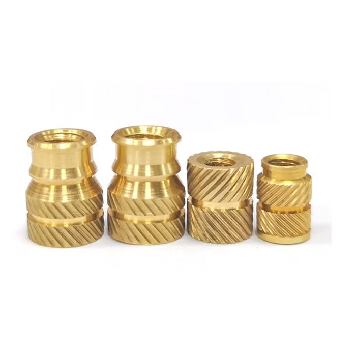 Tapered Heat-Set Brass Inserts for Plastic