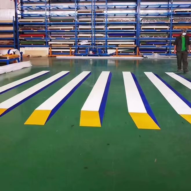 Reflective Floor Marking Tape Non Abrasive Yellow Tape Anti Skid Floor Tape For Outdoor Concrete Pavement
