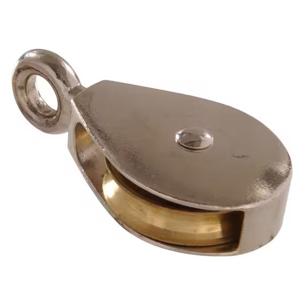 Solid Brass Single Sheave Fixed Pulley