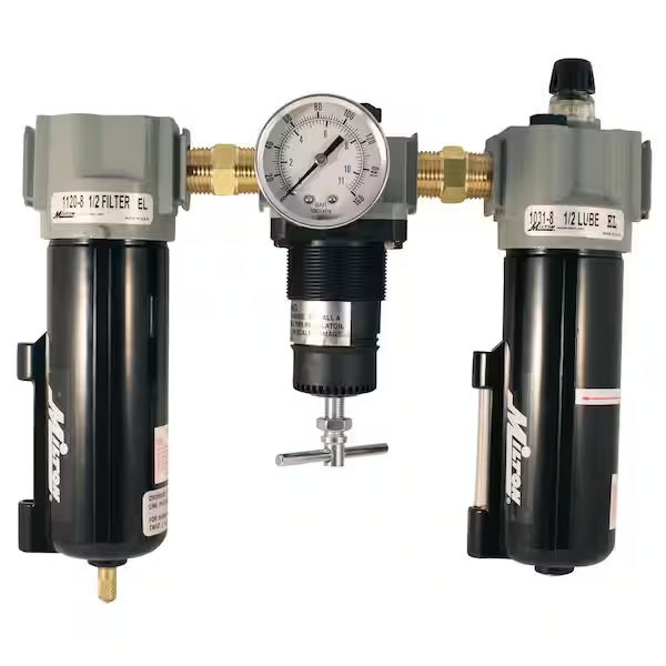 Deluxe Metal FRL Trio, 1/4 in NPT