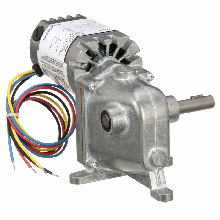 Right Angle, Left Hand, AC/DC Gearmotor